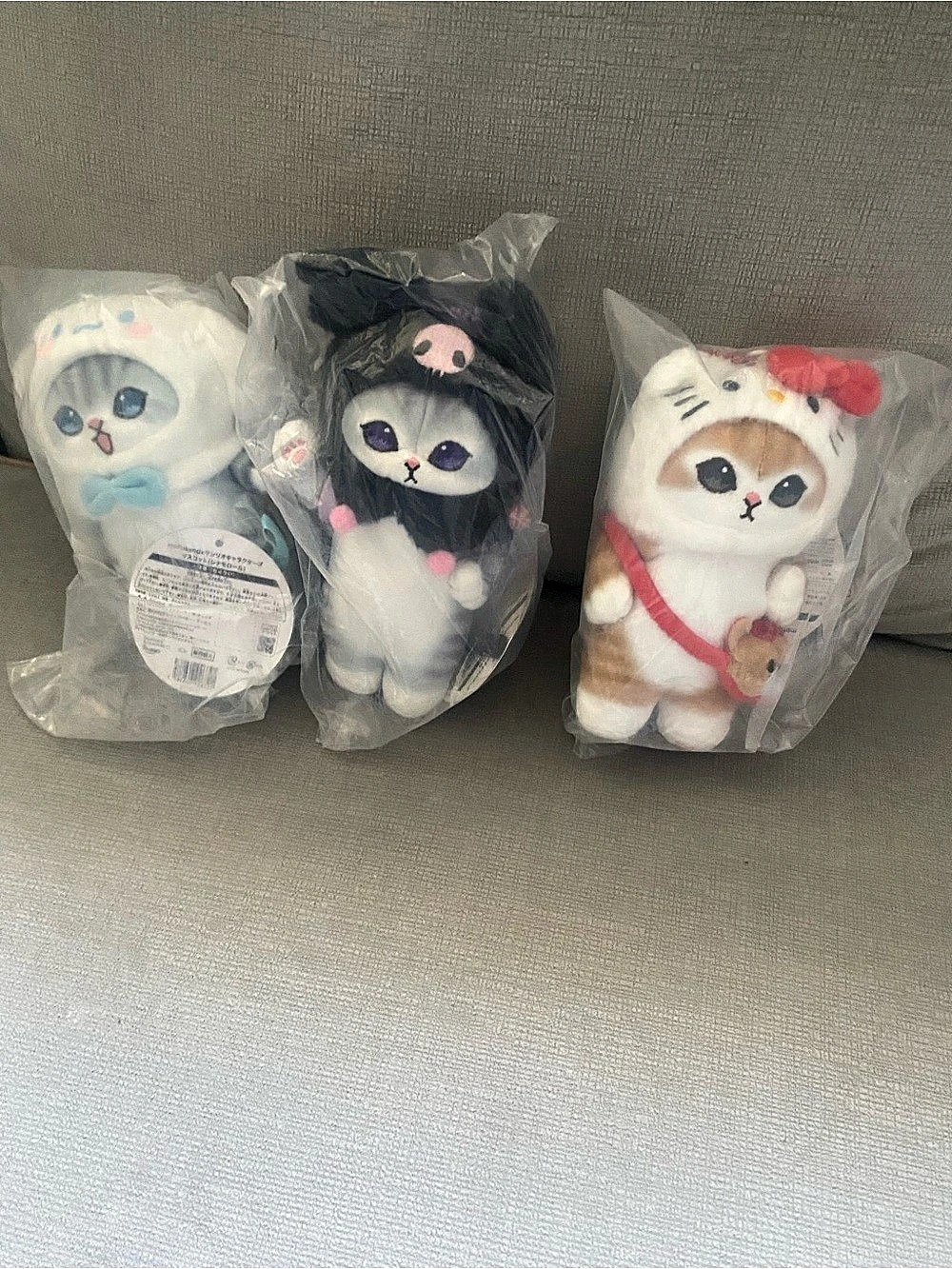 Sanrio mofusand x Sanrio Characters Kiramekko Mascot Plush Set Kiramekko Mascot